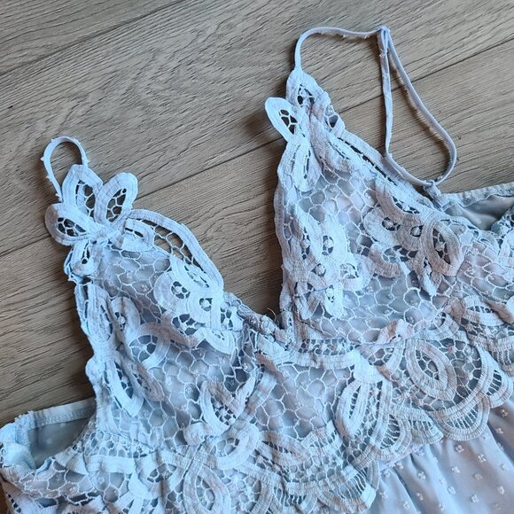 Powder Blue Dress Plus Size 4X - Picture 2 of 4